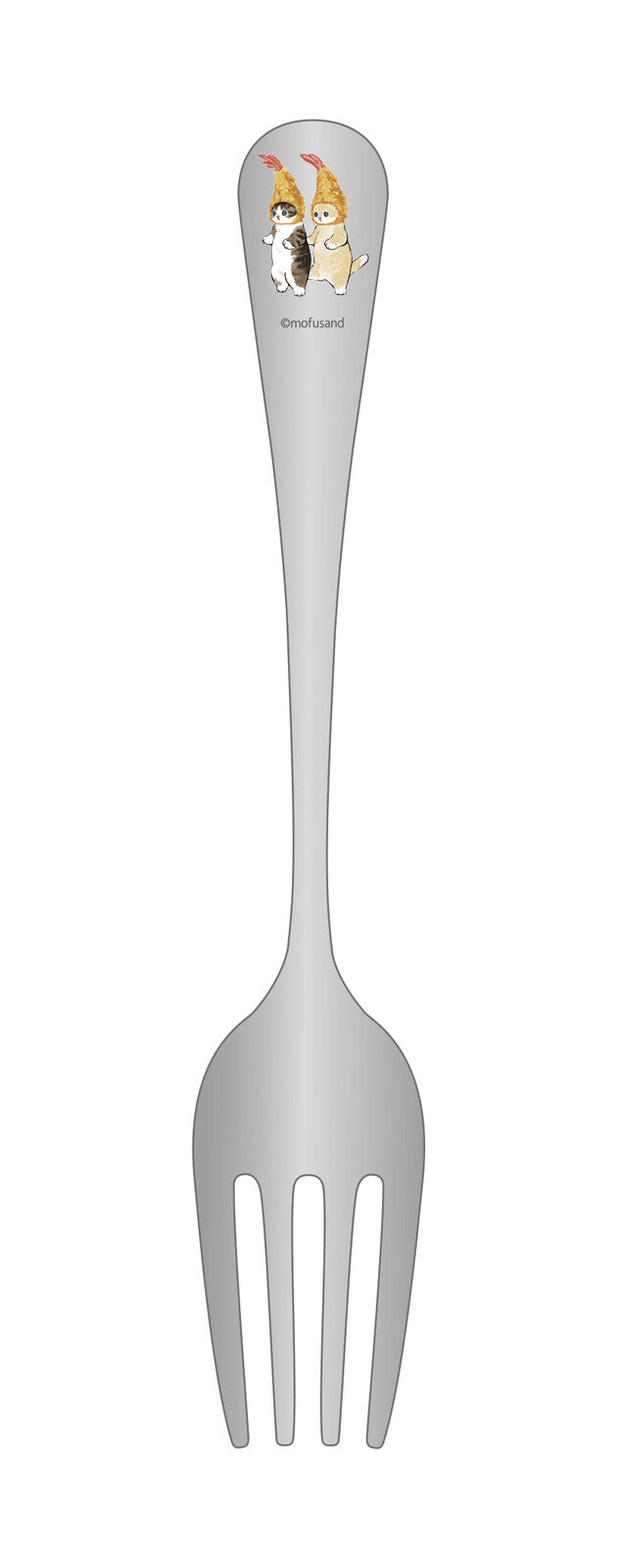 Mofusand Stainless Steel Fork & Spoon Set for Kids