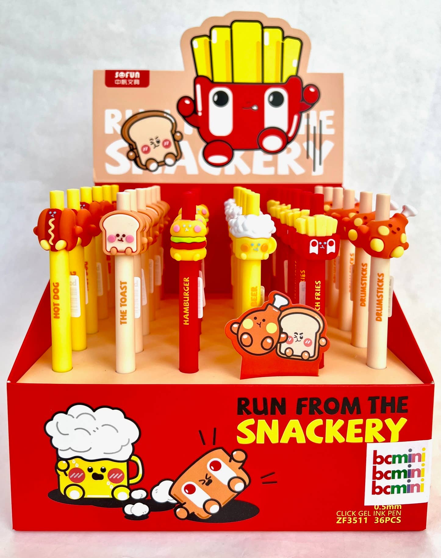 FAST FOOD SNACK RETRACTABLE GEL PEN