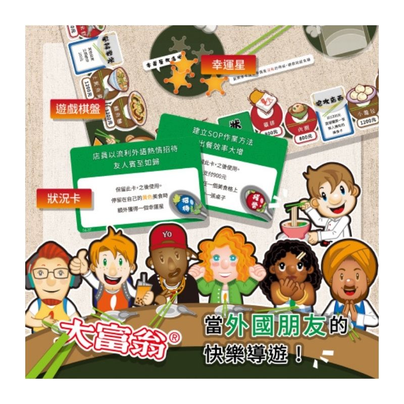 Taiwan Foodie Monopoly-Style Board Game