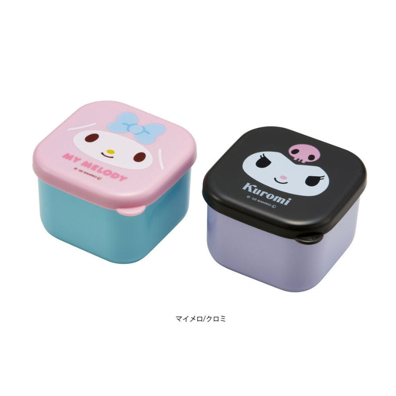 Antibacterial Divider Containers for Lunch Box - My Melody / Kuromi
