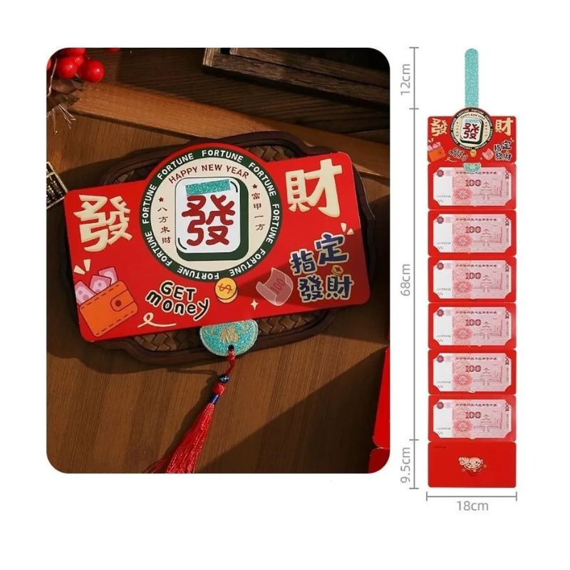Lucky Fortune Foldable Red Envelope – 6 Slots
