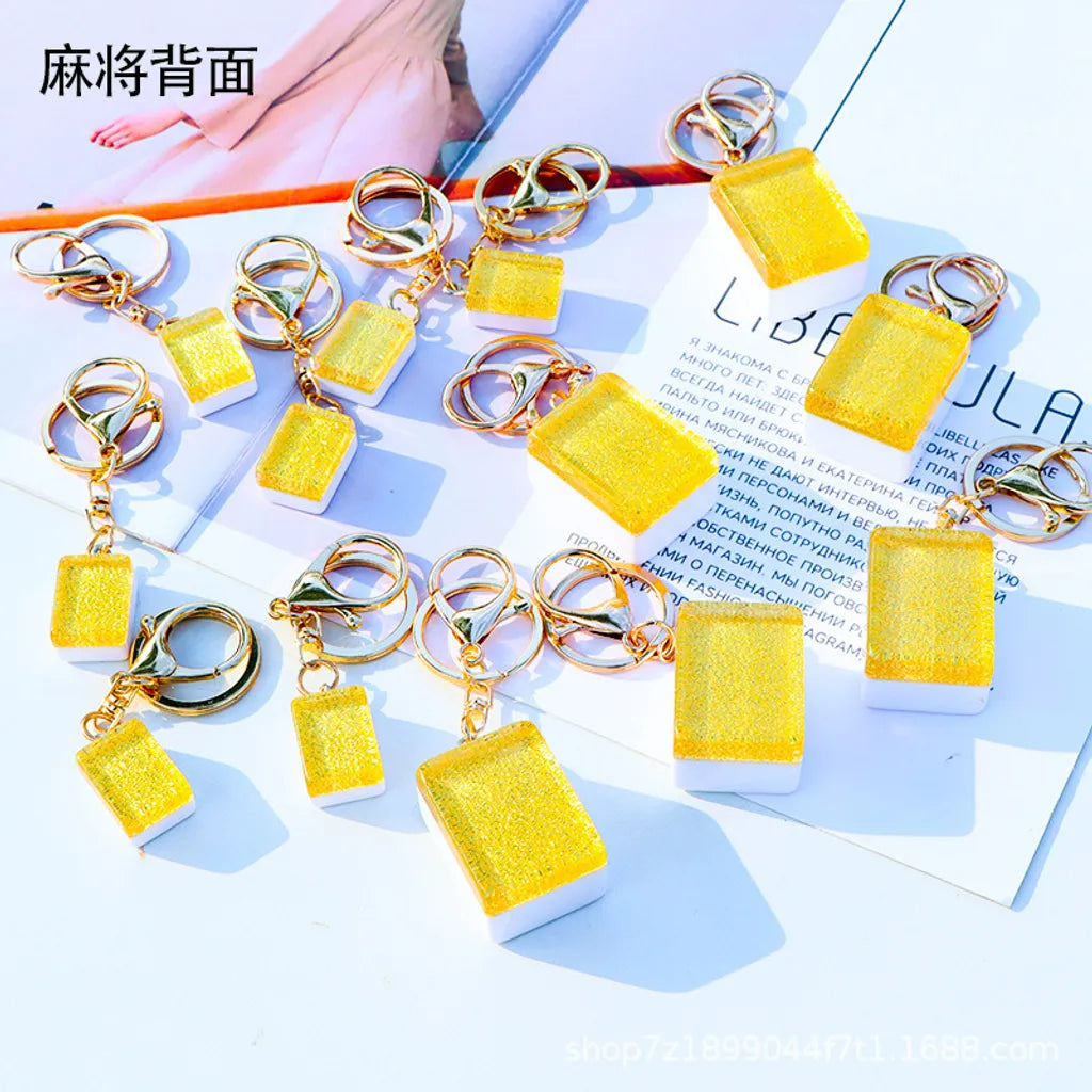 Mahjong Tile Keychain – Red Dragon (Zhong)