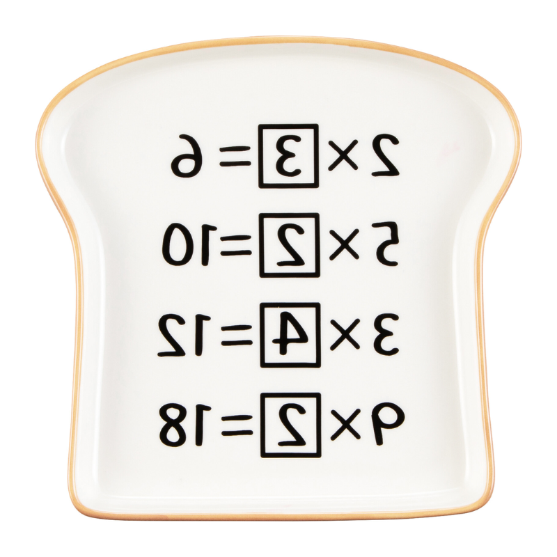 Doraemon Memory Toast Ceramic Plate