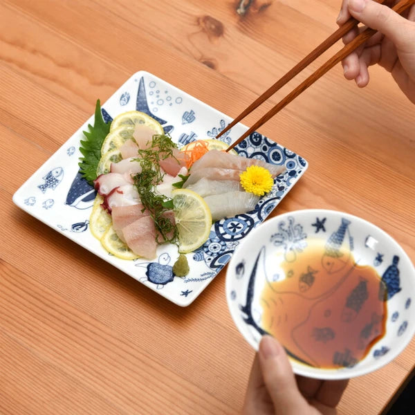 Natural69 Coco Marine 系列 日本波佐見燒方盤 | 6.8"