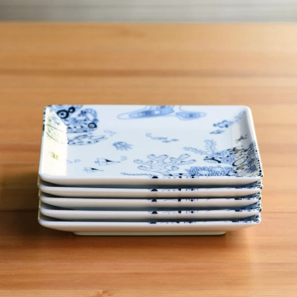 Natural69 Coco Marine 系列 日本波佐見燒方盤 | 6.8"
