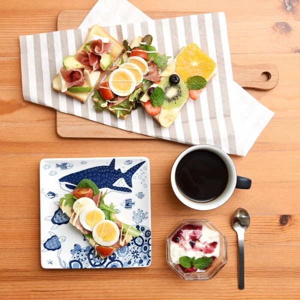 Natural69 Coco Marine 系列 日本波佐見燒方盤 | 6.8"