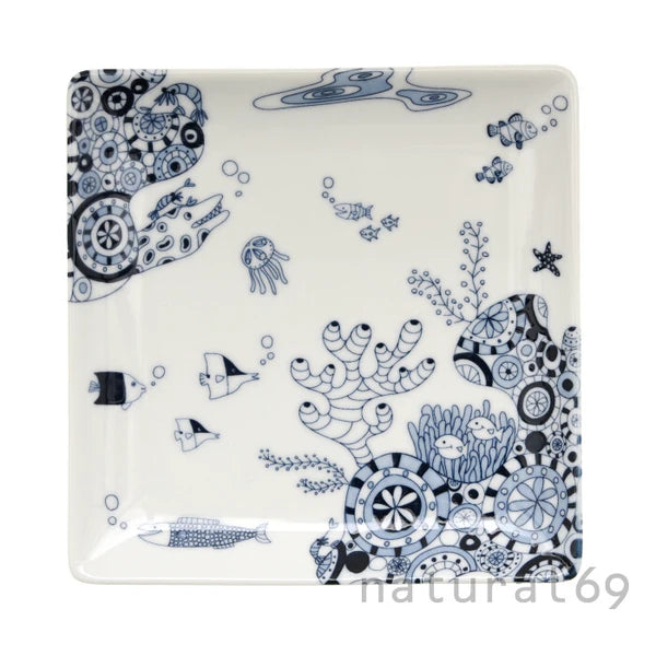 Natural69 Coco Marine 系列 日本波佐見燒方盤 | 6.8"