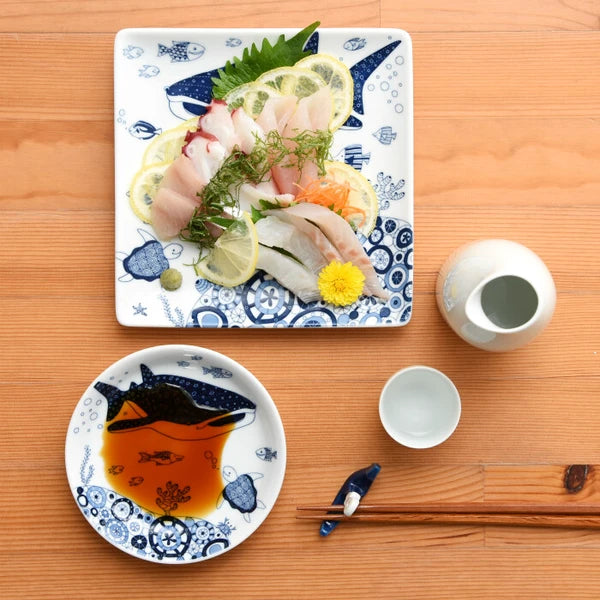 Natural69 Coco Marine 系列 日本波佐見燒方盤 | 6.8"