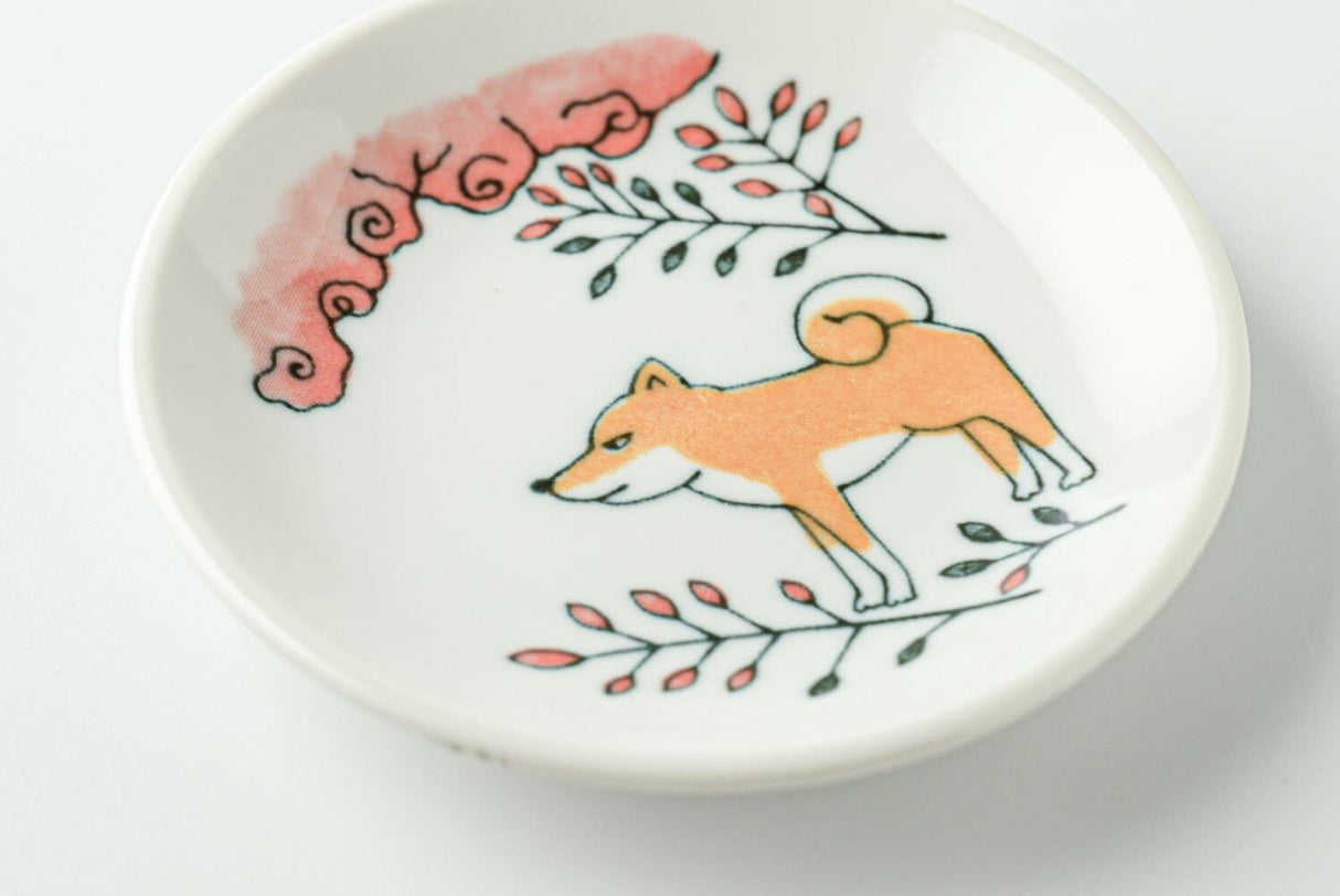 Hanafuda Animal Mini Dish Gift Set – 5 Pieces