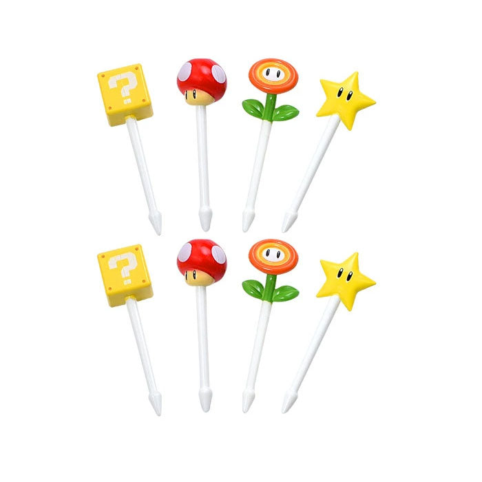 Mini Food Picks for Lunch Box - Super Mario