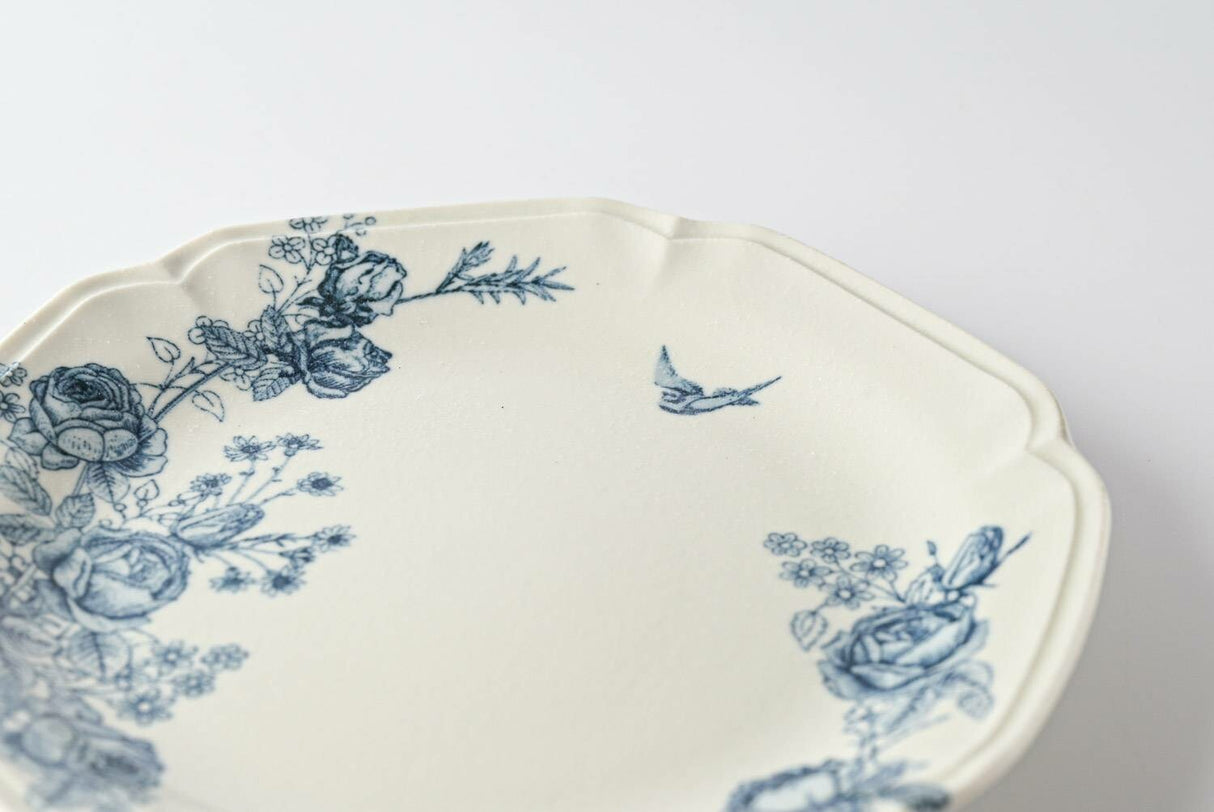 Mino Ware Vintage Rose Main Plate (21.5cm)
