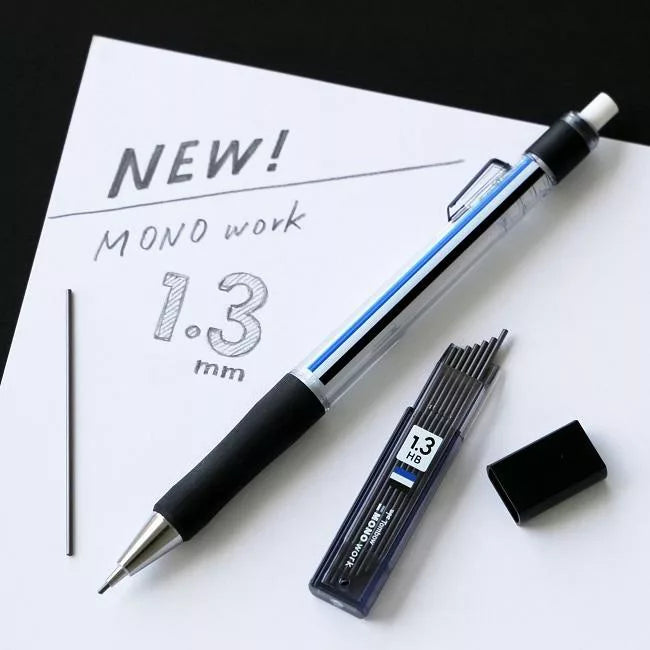 日本蜻蜓牌 MONO Work 粗芯自動鉛筆組 – 1.3mm