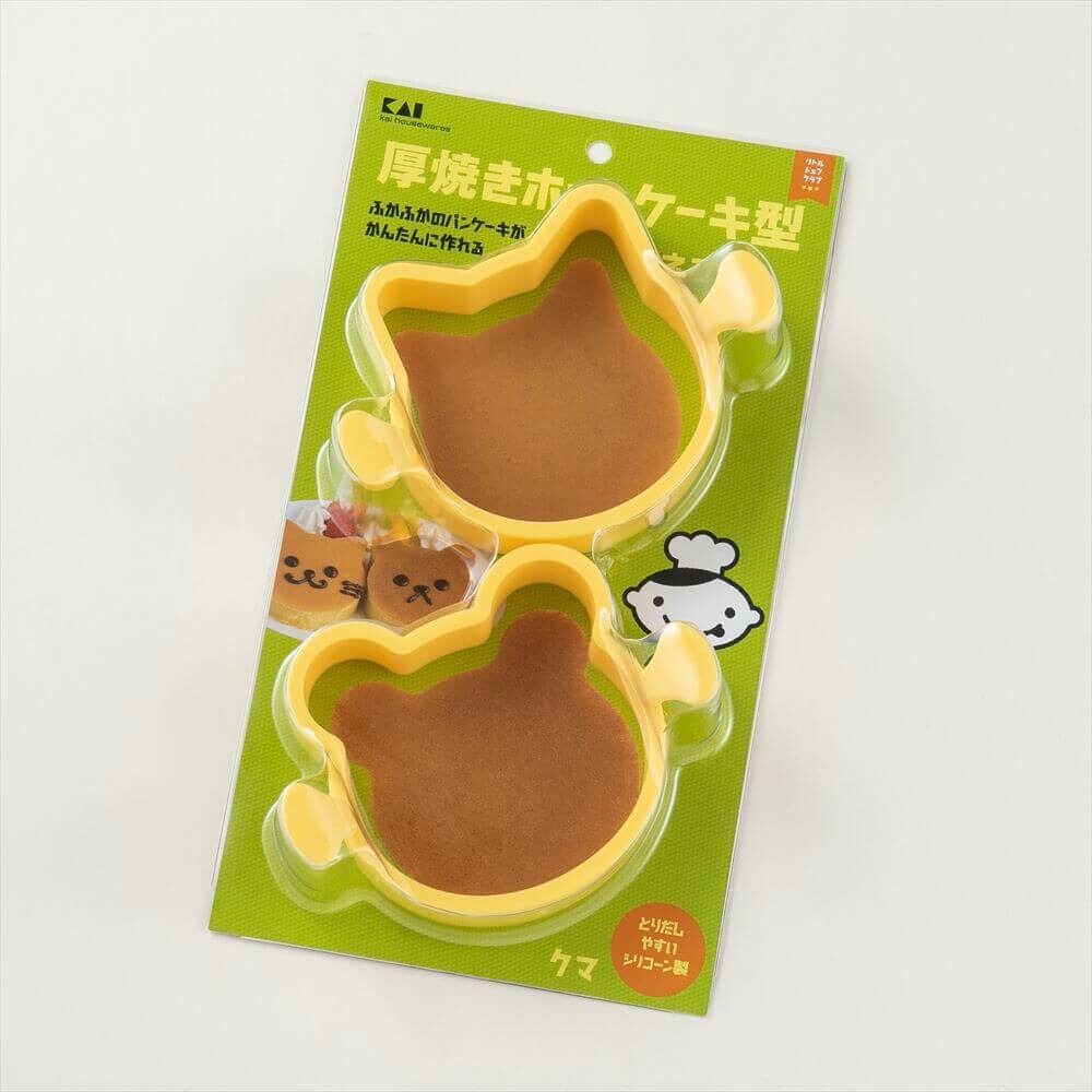 日本貝印 小廚師鬆餅模具套裝 (貓咪 小熊)