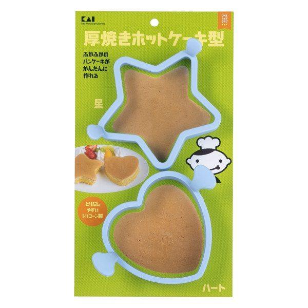 日本貝印 小廚師鬆餅模具套裝 (星星 月亮)