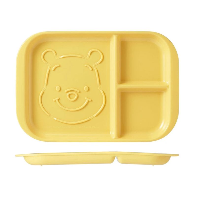 SKATER Pooh Divided Toast Plate