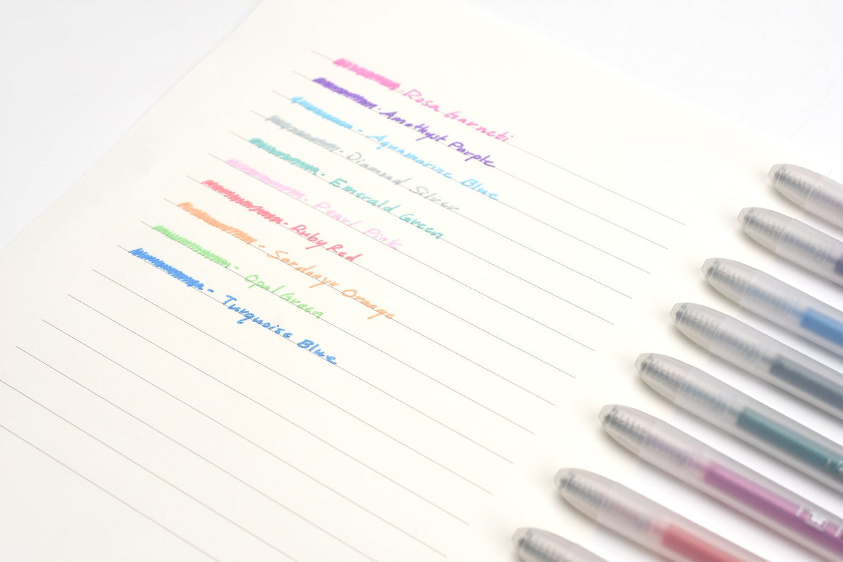 日本櫻花牌CRAY-PAS Tiara 閃耀亮粉中性筆組(10色限量版)