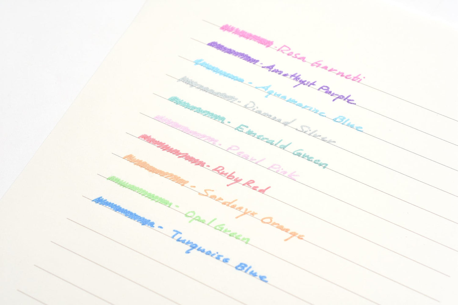 日本櫻花牌CRAY-PAS Tiara 閃耀亮粉中性筆組(10色限量版)