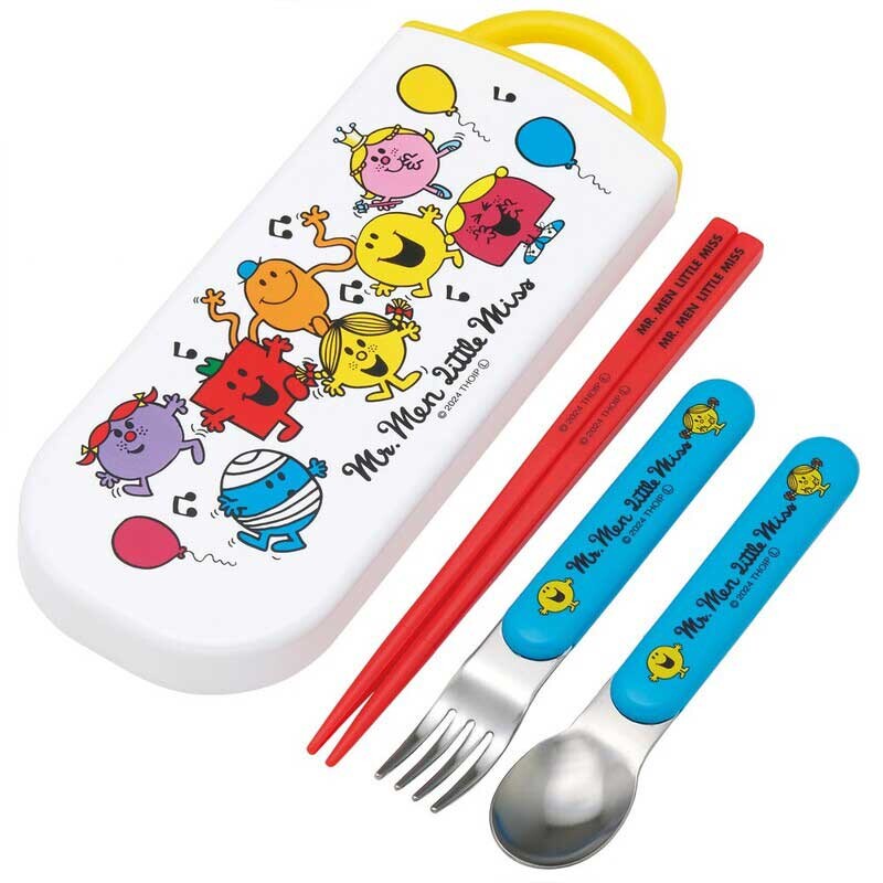 Mr. Men Little Miss Stainless Steel Portable Cutlery Trio Set