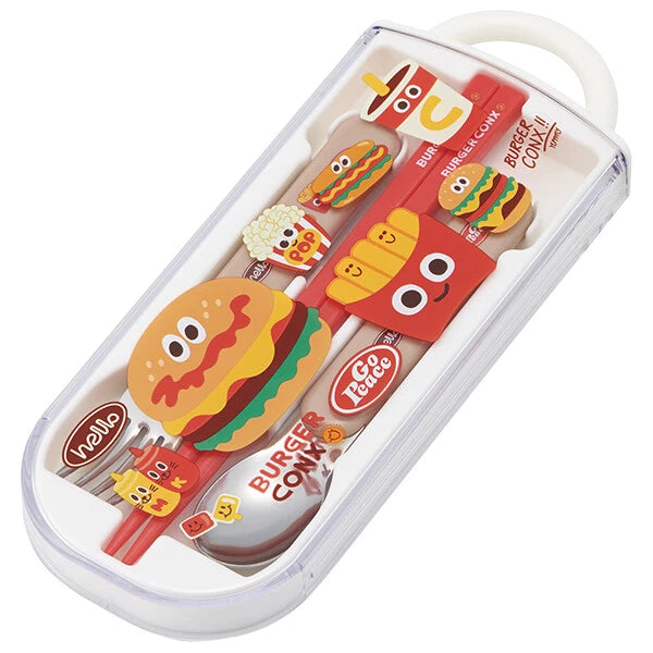 Burger Stainless Steel Portable Cutlery Trio Set