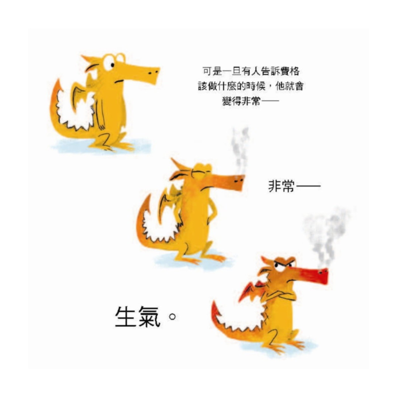 氣噗噗的小火龍