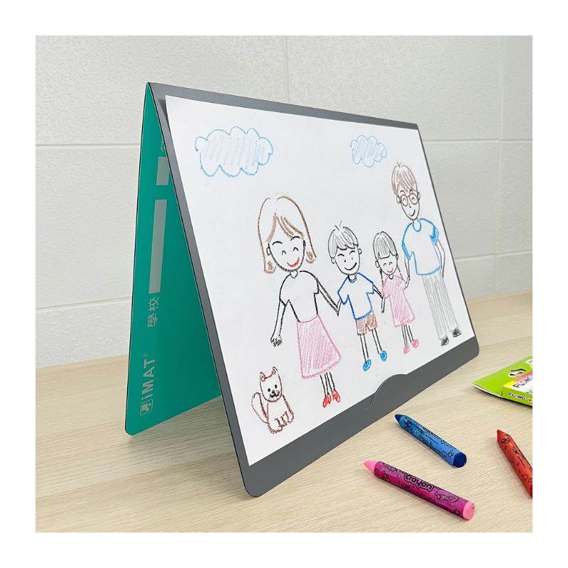 iMAT摺疊夾持學生切割塗鴉桌墊 2mm(網格版-六字格)