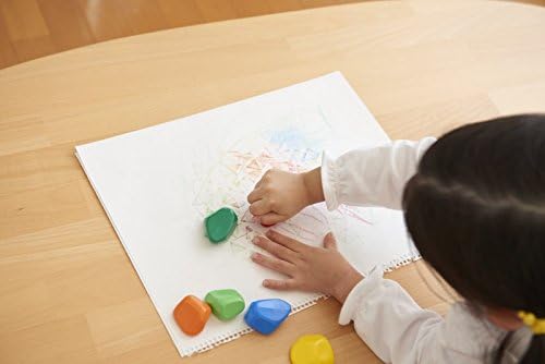 日本AOZORA ICICOLOR 滾滾石兒童安全蠟筆(6色)