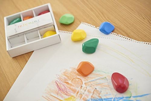 日本AOZORA ICICOLOR 滾滾石兒童安全蠟筆(6色)