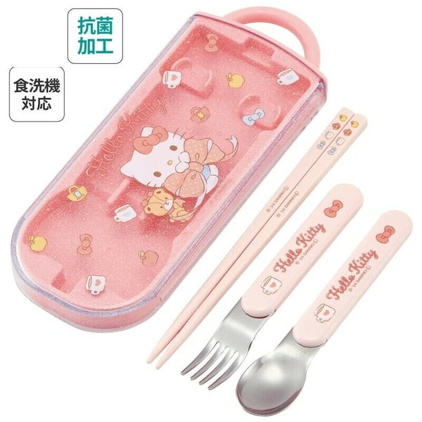 Hello Kitty Stainless Steel Portable Cutlery Trio Set