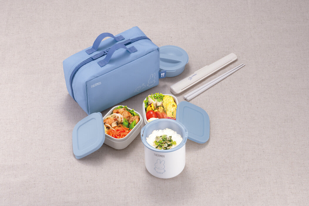 THERMOS 保溫便當盒組(日本米菲兔限定款)