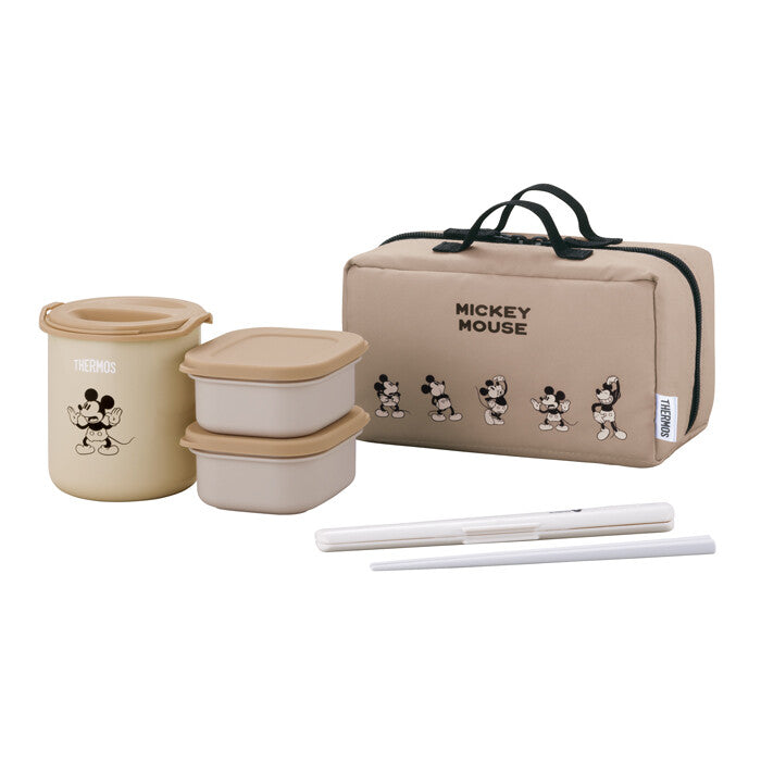 THERMOS 保溫便當盒組(日本限定米奇款)