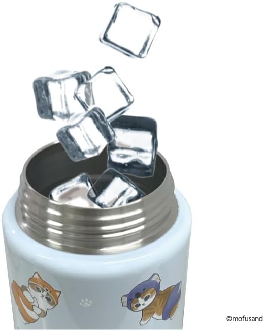 Stainless Steel One-Push Bottle with Carrier 700ml - Mofusand Kitten