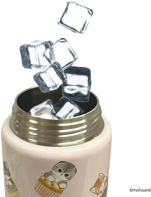 日本Mofusand 貓福珊迪不鏽鋼直飲水壺 1000ml