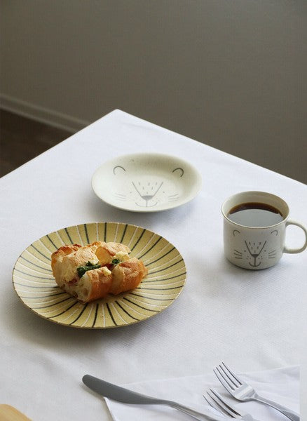 Mogu Mogu Japanese Mino Ware Kids Meal Gift Set – Lion