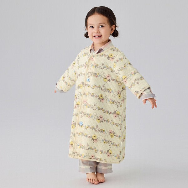 Warm Quilted Wearable Gown Sleeper – Flower Rabbit