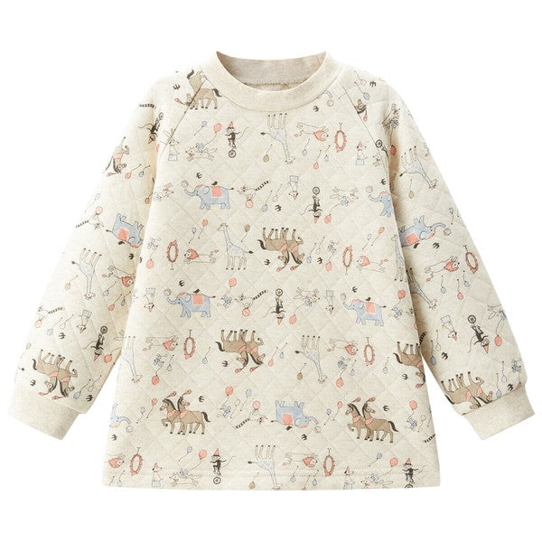 Warm Quilted Pajamas with Stretchy Belly Waistband – Circus Parade