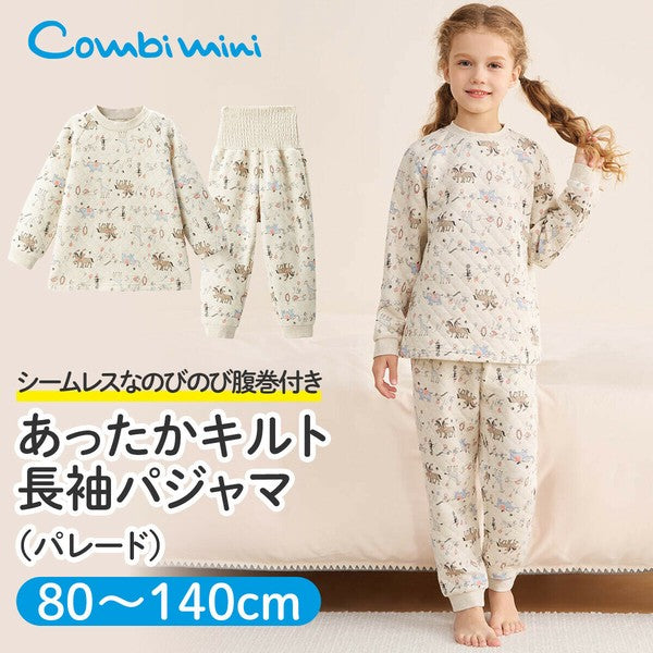 Warm Quilted Pajamas with Stretchy Belly Waistband – Circus Parade