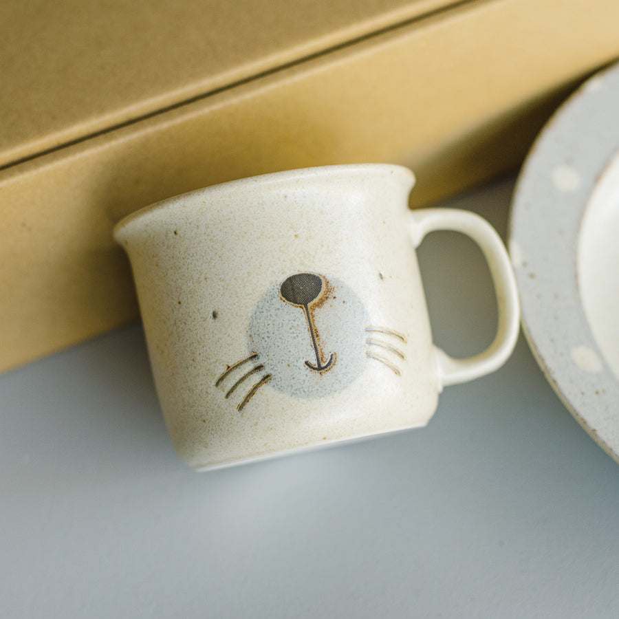 Mogu Mogu Japanese Mino Ware Kids Meal Gift Set – Seals