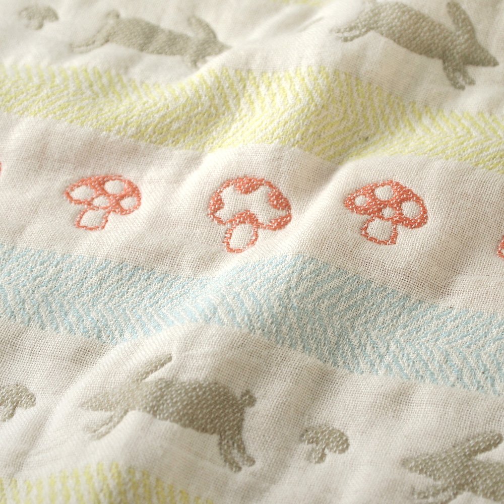 Hoppetta Six-Layered Gauze Blanket - Rabitte (M)