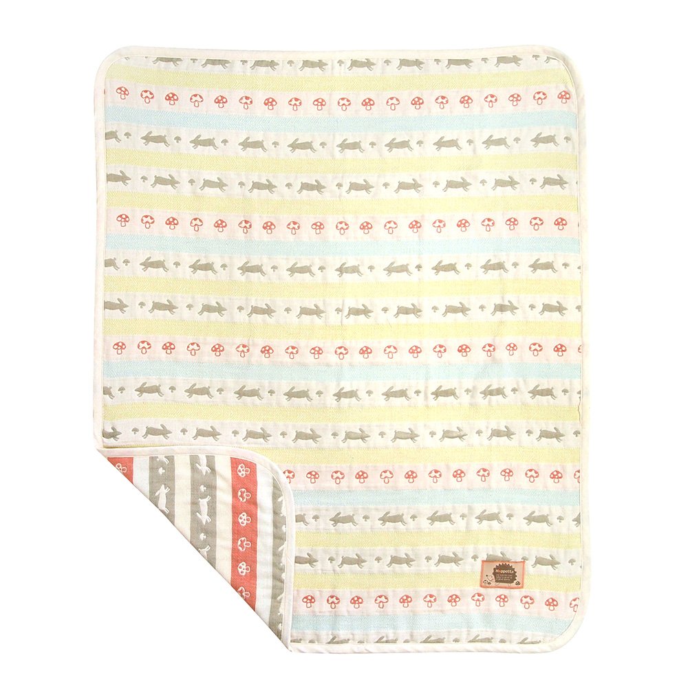 Hoppetta Six-Layered Gauze Blanket - Rabitte (M)
