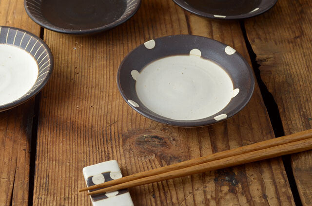 Mino Ware Plate - Choco Dots Series 日製美濃燒手工窯盤 (2 Size Options)