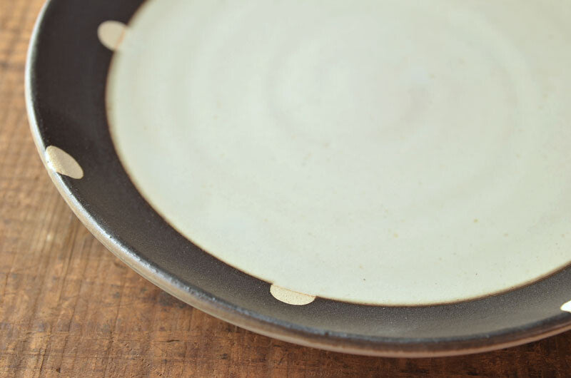 Mino Ware Plate - Choco Dots Series 日製美濃燒手工窯盤 (2 Size Options)