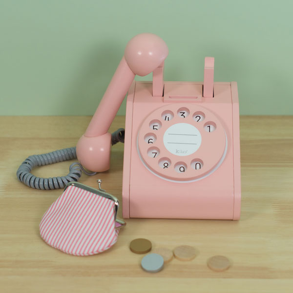 Retro Rotary Play Telephone 復古轉盤式電話玩具組 (3 Color Options)