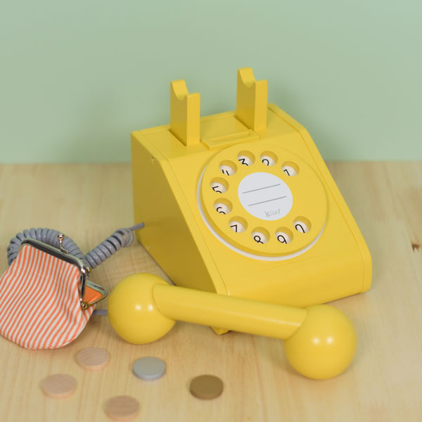 Retro Rotary Play Telephone 復古轉盤式電話玩具組 (3 Color Options)