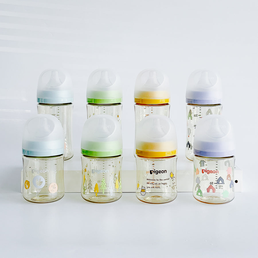 PIGEON SoftTouch Wide-Mouth Baby Feeding Bottle, PPSU 寬口母乳實感PPSU奶瓶 (4 Options)