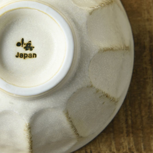 Rokuro Mino Ware Bowl 日本小兵粉引碗 - Off White (2 Size Options)