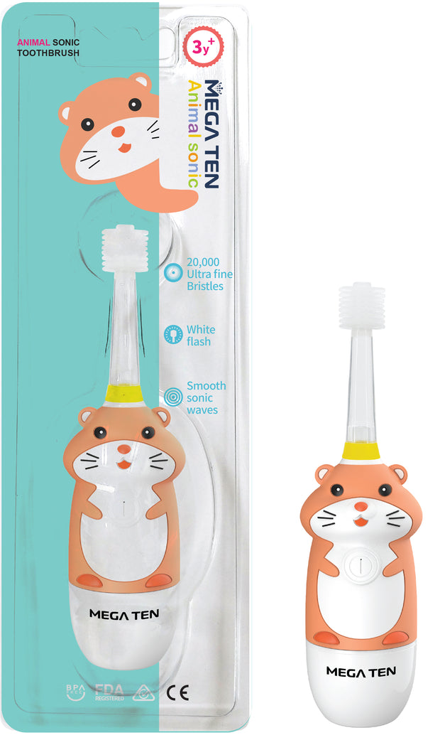 MEGA TEN 360 Sonic Toothbrush 小童聲波電動牙刷 (5 Animal Options)