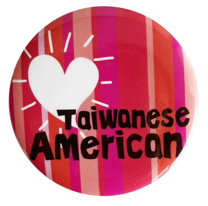 Taiwanese American Pin 台美國旗造型勳章