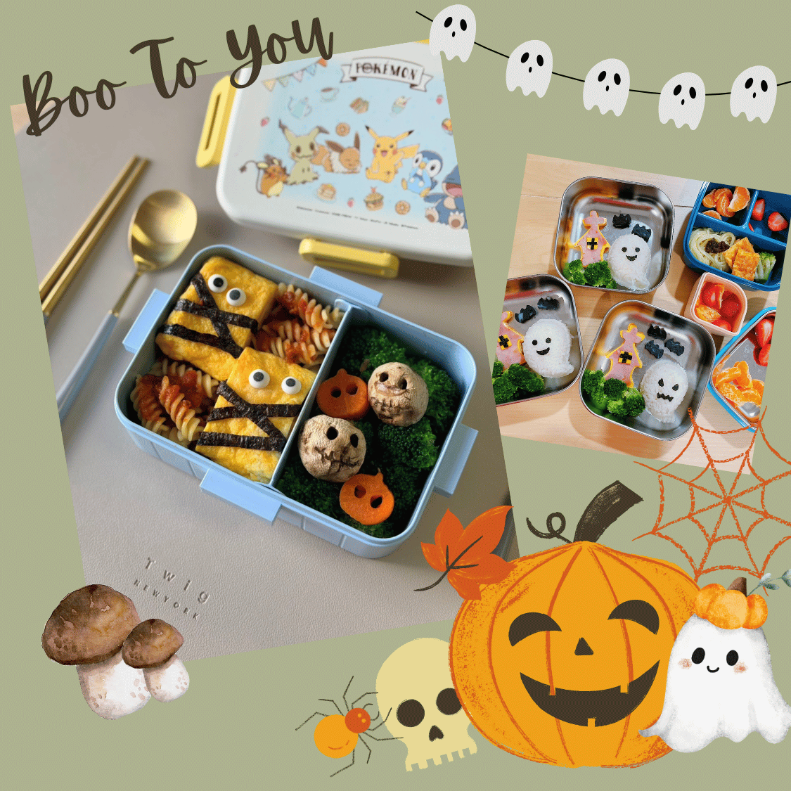 Make a Cute Monster Bento for Halloween!