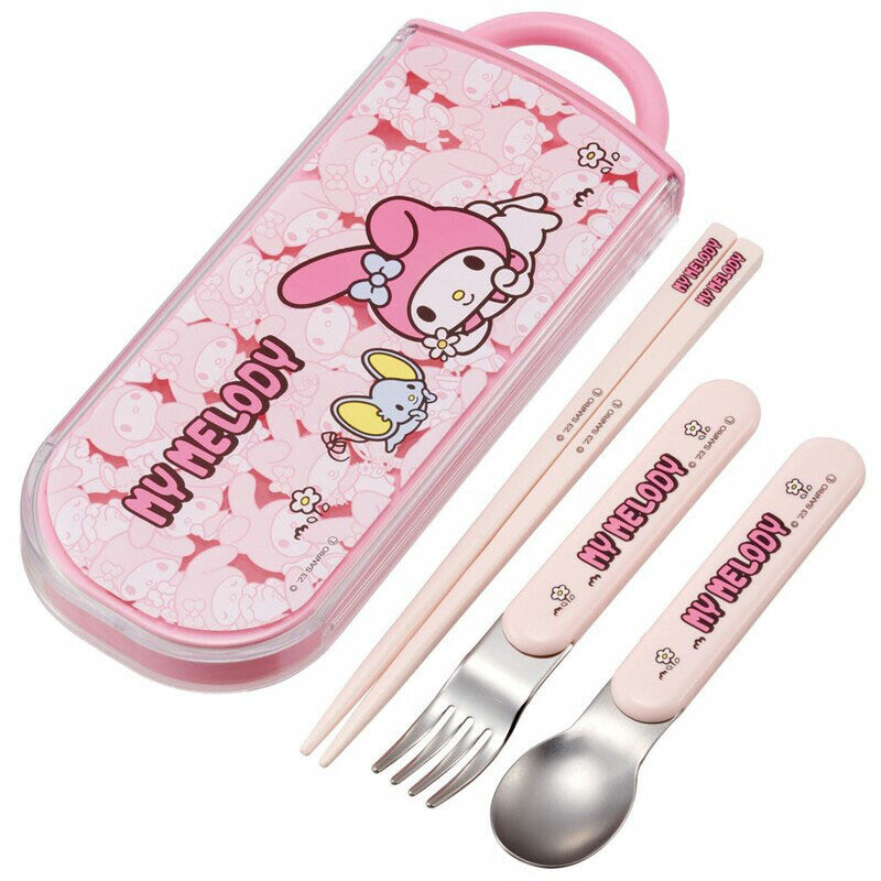 My Melody Stainless Steel Portable Cutlery Trio Set