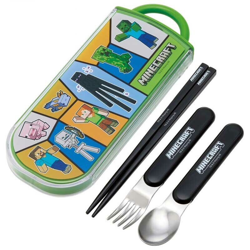 Minecraft Stainless Steel Portable Cutlery Trio Set